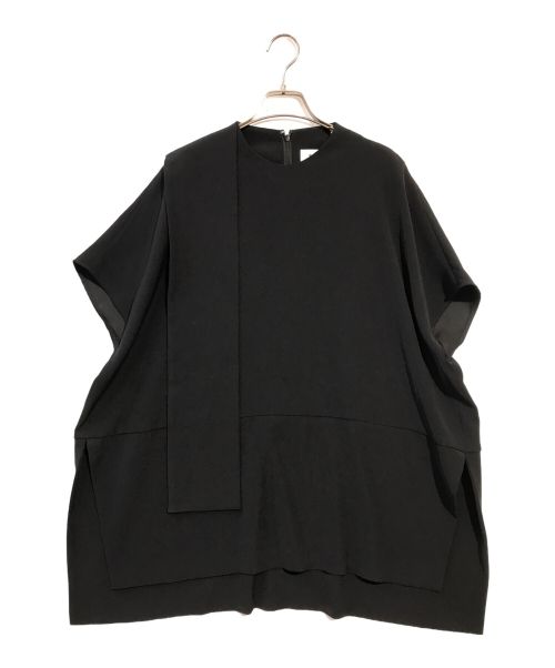 ENFOLD（エンフォルド）ENFOLD (エンフォルド) PEダブルクロス Square Tie PULLOVER ブラック サイズ:38の古着・服飾アイテム