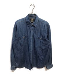 RRL（ダブルアールエル）の古着「三ツ星タグデニムシャツ」｜インディゴ