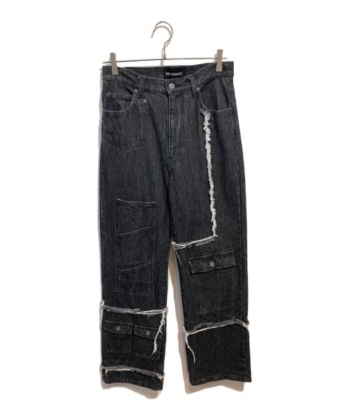 YUKI HASHIMOTO（ユウキハシモト）YUKI HASHIMOTO (ユウキハシモト) FRINGE WASHED JEANS ( INDIGO ) インディゴ サイズ:44の古着・服飾アイテム