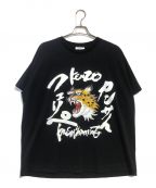 KENZO×KANSAI YAMAMOTOケンゾー×カンサイ ヤマモト）の古着「プリントTシャツ」｜ブラック