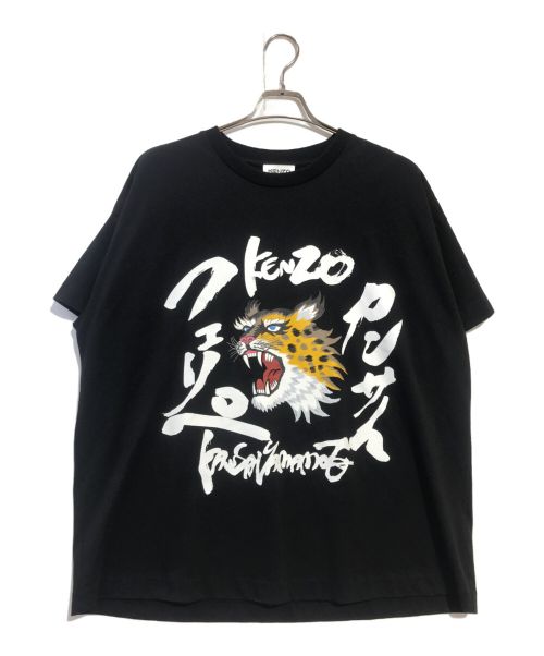 KENZO（ケンゾー）KENZO (ケンゾー) KANSAI YAMAMOTO (カンサイ ヤマモト) プリントTシャツ ブラック サイズ:Mの古着・服飾アイテム