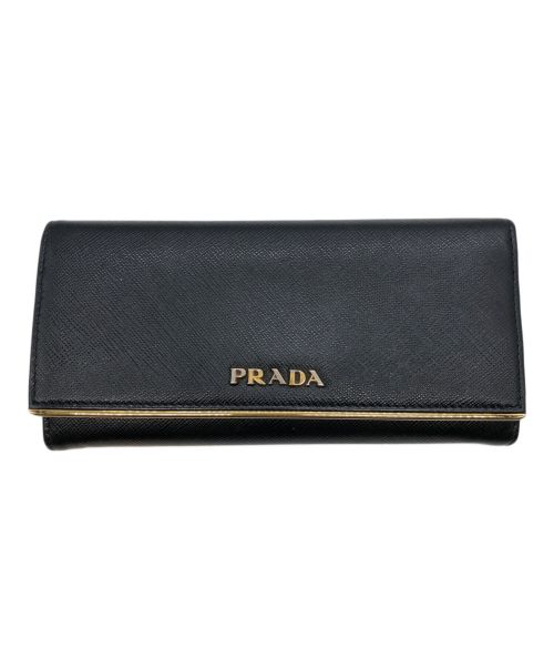 PRADA（プラダ）PRADA (プラダ) 長財布 ブラックの古着・服飾アイテム