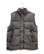 STONE ISLANDストーンアイランド）の古着「GARMENT DYED CRINKLE REPS NY DOWN VEST」｜ブラック