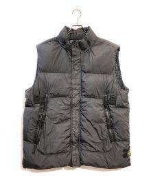 STONE ISLAND（ストーンアイランド）の古着「GARMENT DYED CRINKLE REPS NY DOWN VEST」｜ブラック