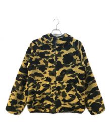 A BATHING APE（アベイシングエイプ）の古着「ファーストカモリバーシブルボアジャケット」｜ブラック×ベージュ