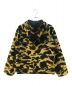 A BATHING APE (アベイシングエイプ) ファーストカモリバーシブルボアジャケット ブラック×ベージュ サイズ:L：18000円