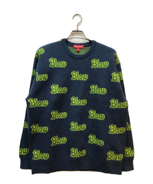 SUPREME（シュプリーム）Supreme (シュプリーム) BLOW Sweater ブルー サイズ:Lの古着・服飾アイテム