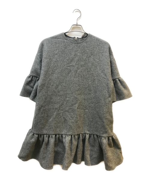 RED VALENTINO（レッドヴァレンティノ）RED VALENTINO (レッドヴァレンティノ) ウールワンピース グレー サイズ:40の古着・服飾アイテム