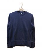 LOOPWHEELER×BEAMS PLUSループウィラー×ビームスプラス）の古着「別注Athletic Crew Neck Sweat」｜ネイビー