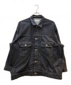 Graphpaperグラフペーパー）の古着「Colorfast Denim Blouson」｜ネイビー