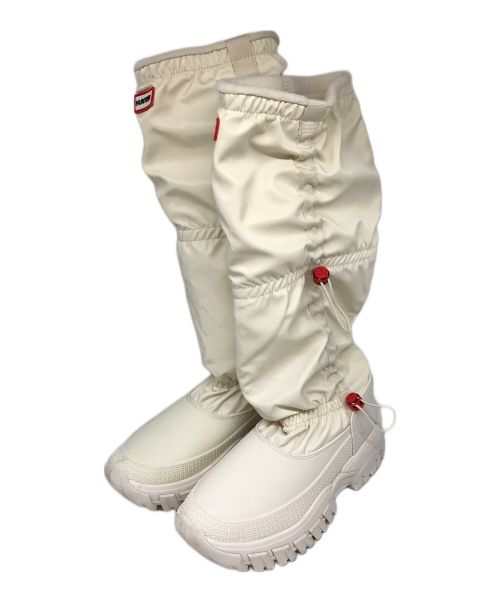 HUNTER（ハンター）HUNTER (ハンター) WOMENS WANDERER TALL SNOW BOOT ホワイト サイズ:UK6　Sの古着・服飾アイテム