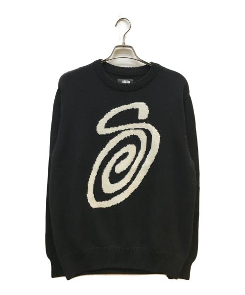 stussy（ステューシー）stussy (ステューシー) CURLY SWEATER ブラック サイズ:Mの古着・服飾アイテム