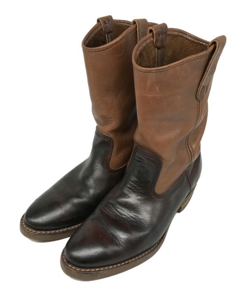 RED WING（レッドウィング）RED WING (レッドウィング) バイカラーペコスブーツ ブラウン サイズ:26㎝の古着・服飾アイテム