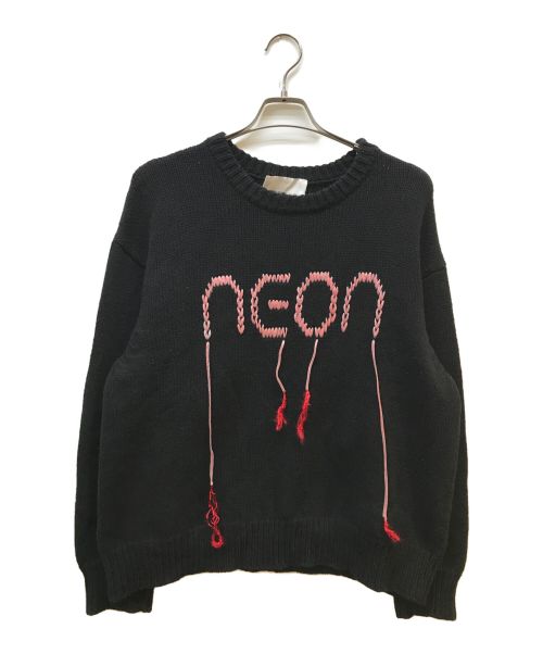 NEON SIGN（ネオンサイン）NEON SIGN (ネオンサイン) ロープロゴニット ブラック サイズ:44の古着・服飾アイテム