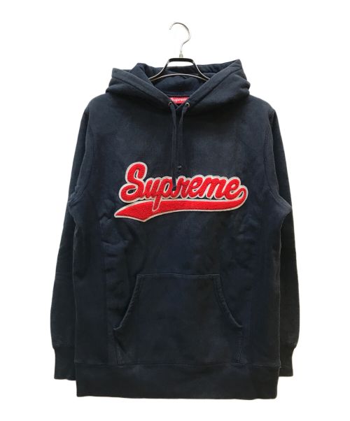 SUPREME（シュプリーム）SUPREME (シュプリーム) パイルロゴパーカー ネイビー サイズ:Lの古着・服飾アイテム