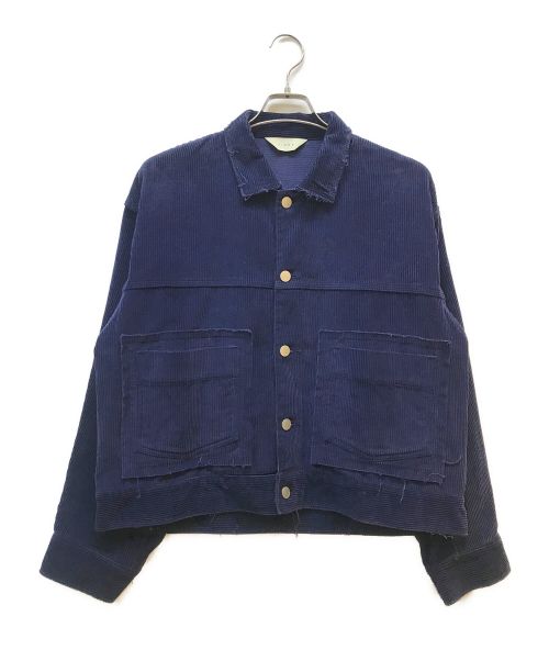 jieda（ジエダ）Jieda (ジエダ)  CORDUROY SHORT JACKET ネイビー サイズ:１の古着・服飾アイテム