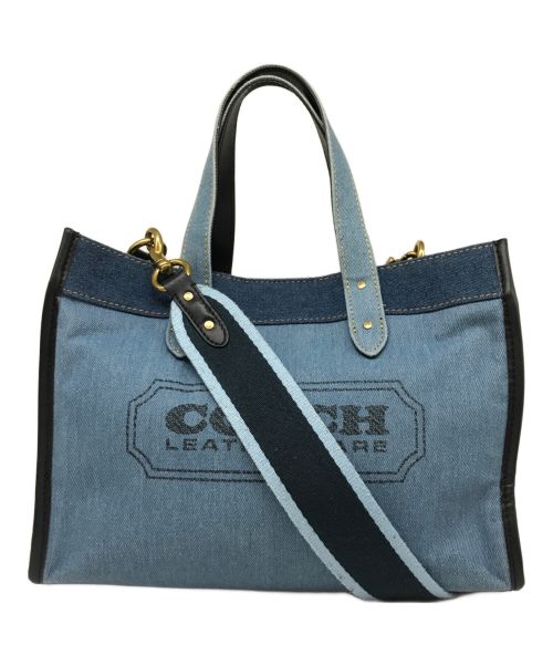 COACH（コーチ）COACH (コーチ) デニムフィールドトートバッグ インディゴの古着・服飾アイテム