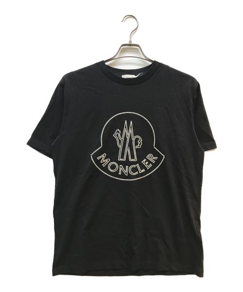 MONCLER（モンクレール）MONCLER (モンクレール) MAGLIA MANICHE CORTE Tシャツ ブラック サイズ:Mの古着・服飾アイテム