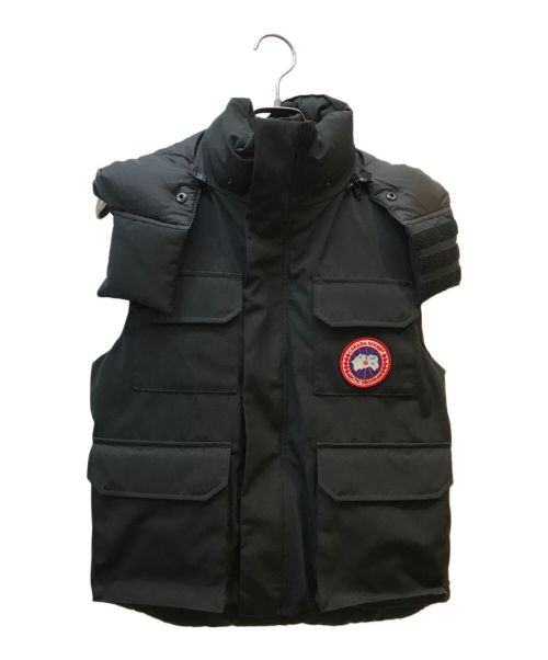 CANADA GOOSE（カナダグース）CANADA GOOSE (カナダグース) HUDSONダウンベスト ブラック サイズ:XSの古着・服飾アイテム