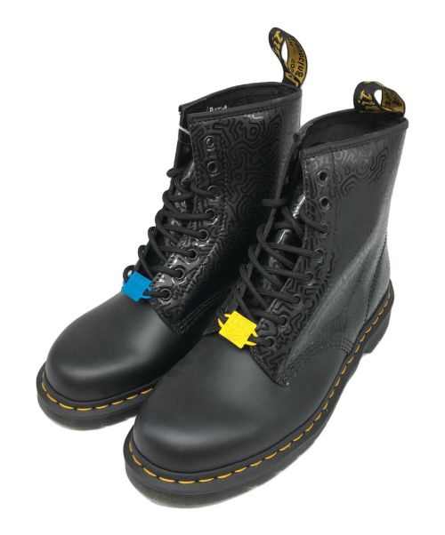 Dr.Martens（ドクターマーチン）Dr.Martens (ドクターマーチン) KEITH HARING (キースヘリング) 8ホールブーツ ブラック サイズ:28cmの古着・服飾アイテム