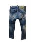 DSQUARED2 (ディースクエアード) Light Sandy Slash Wash Tidy Biker Jeans スカイブルー サイズ:48：18000円