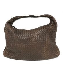 BOTTEGA VENETA（ボッテガベネタ）の古着「イントレチャートホーボーバッグ」｜ブラウン