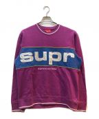 SUPREMEシュプリーム）の古着「Piping crewneck」｜パープル