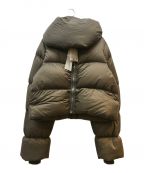 RICK OWENSリックオウエンス）の古着「unnel Neck Puffer Jacket」｜ベージュ