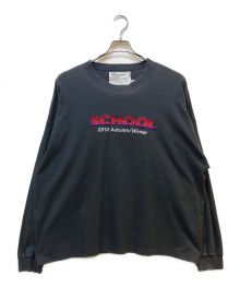 DAIRIKU（ダイリク）の古着「SCHOOL Embroidery Vintage Tee」｜グレー