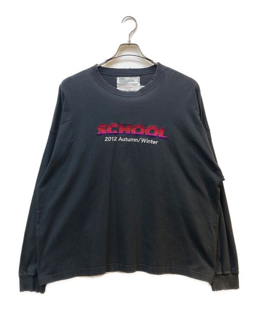 DAIRIKU（ダイリク）DAIRIKU (ダイリク) SCHOOL Embroidery Vintage Tee グレー サイズ:FREEの古着・服飾アイテム