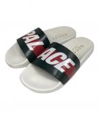 GUCCI×palace slidesグッチ×）の古着「ロゴラバーサンダル」｜ホワイト