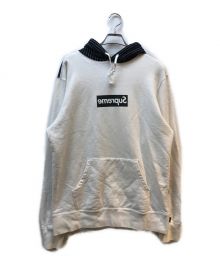 SUPREME×COMME des GARCONS SHIRT（シュプリーム×コムデギャルソンシャツ）の古着「Garcons Box Logo Hooded Sweatshirt」｜ホワイト