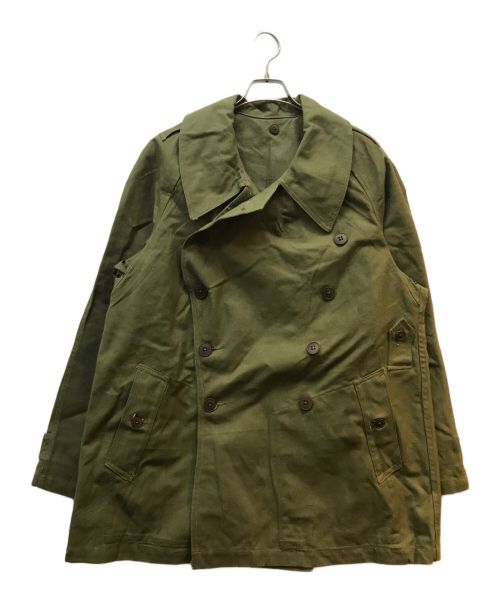 French Army（フランス軍）FRENCH ARMY (フランス軍) M-38モーターサイクルジャケット キャンバス グリーン サイズ:2の古着・服飾アイテム