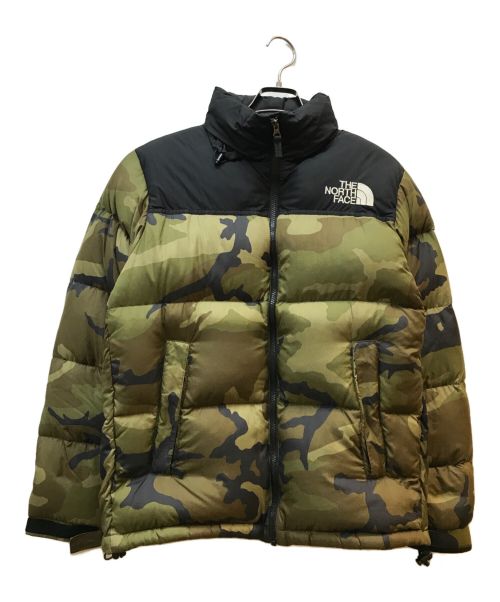 THE NORTH FACE（ザ ノース フェイス）THE NORTH FACE (ザ ノース フェイス) NV NUPTSE JACKET ブラック×カモフラージュ サイズ:Mの古着・服飾アイテム