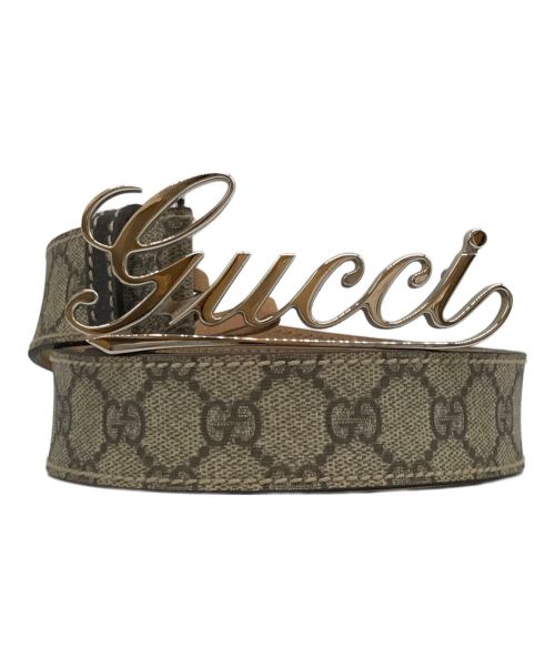 GUCCI（グッチ）GUCCI (グッチ) GGロゴベルト ベージュの古着・服飾アイテム