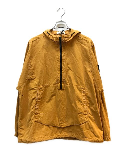 STONE ISLAND（ストーンアイランド）STONE ISLAND (ストーンアイランド) ガーメントダイ フーデッド アノラックパーカー オレンジ サイズ:Lの古着・服飾アイテム