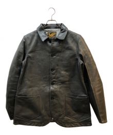 Y'2 leather（ワイツーレザー）の古着「ホースハイドカーコート」｜グレー