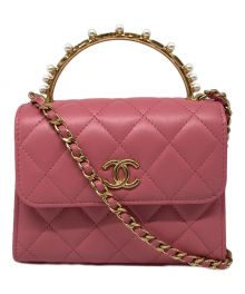 CHANEL（シャネル）の古着「ミニミニマトラッセショルダーバッグ」｜ピンク