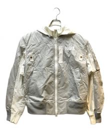 sacai×NIKE（サカイ×ナイキ）の古着「Layered Bomber Jacket」｜ホワイト