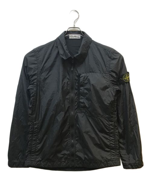 STONE ISLAND（ストーンアイランド）STONE ISLAND (ストーンアイランド) 10723 GARMENT DYED CRINKLE REPS RECYCLED NYLON ブラック サイズ:Mの古着・服飾アイテム