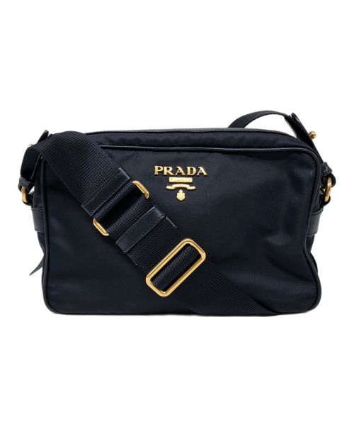 PRADA（プラダ）PRADA (プラダ) ショルダーバッグ ネイビーの古着・服飾アイテム