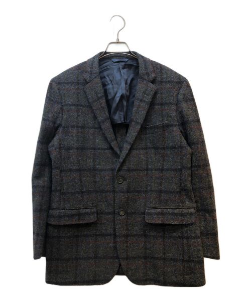 BROOKS BROTHERS（ブルックスブラザーズ）BROOKS BROTHERS (ブルックスブラザーズ) Harris Tweed (ハリスツイード) ツイード2Bテーラードジャケット ネイビー サイズ:42Sの古着・服飾アイテム