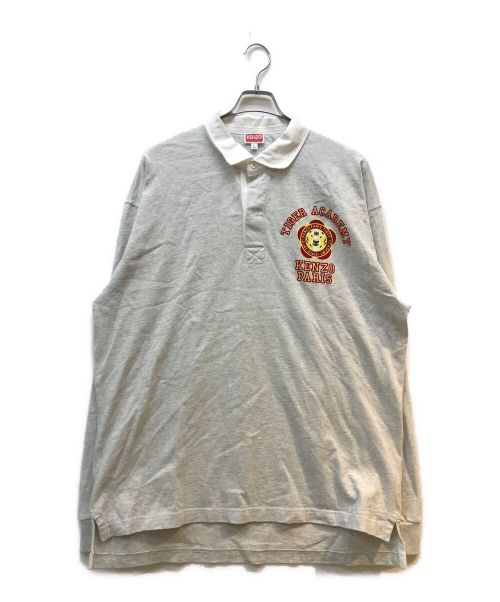 KENZO（ケンゾー）KENZO (ケンゾー) 23FW KENZO TIGER ACADEMY POLO SHIRT グレー サイズ:XLの古着・服飾アイテム