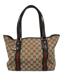 GUCCI（グッチ）の古着「GG柄 シェリーライン トートバッグ」｜ベージュ