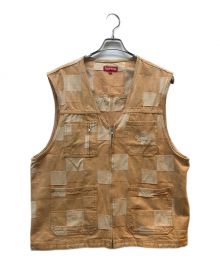 SUPREME（シュプリーム）の古着「PATCHED DENIM VEST」｜オレンジ