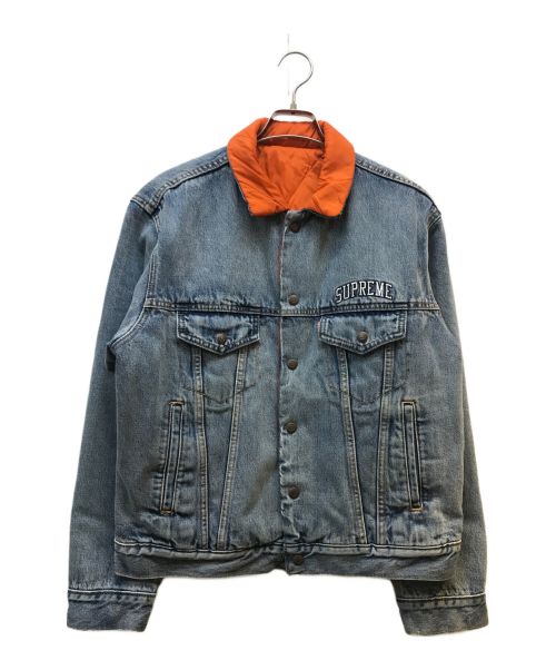 LEVI'S（リーバイス）LEVI'S (リーバイス) Supreme (シュプリーム) コラボリバーシブルデニムジャケット インディゴ×オレンジ サイズ:Ｓの古着・服飾アイテム