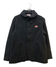 DANTON（ダントン）の古着「WOOL PILE ROUND COLLAR JACKET」｜ブラック