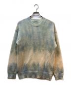 AURALEEオーラリー）の古着「SUPER KID MOHAIR TIE DYE KNIT P/O」｜グリーン