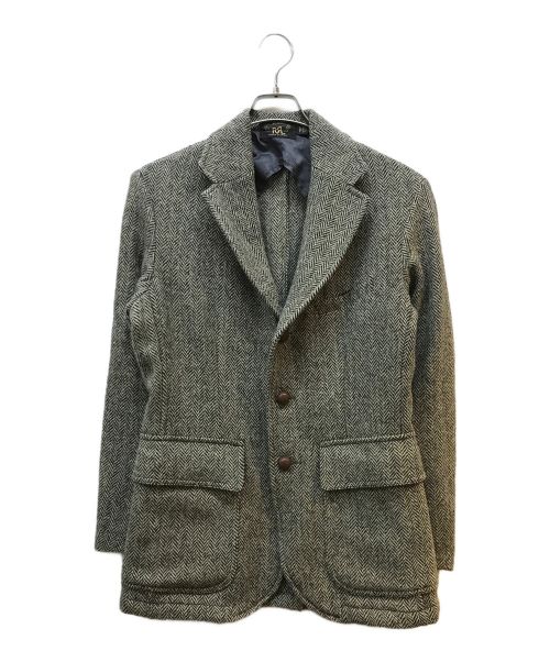 RRL（ダブルアールエル）RRL (ダブルアールエル) Harris Tweed (ハリスツイード) ツイード3Bジャケット グレー サイズ:Sの古着・服飾アイテム