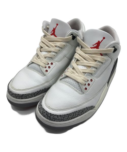 NIKE（ナイキ）NIKE (ナイキ) ハイカットスニーカー（Air Jordan 3 Retro） ホワイト サイズ:28cmの古着・服飾アイテム